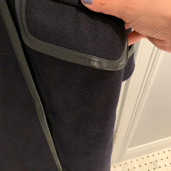 Coach  Black Wool ankle length coat size 14 - Picture 4 of 9